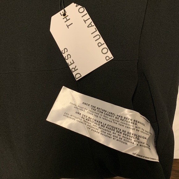 NWT Dress the Population | Sammie Dress in Black M - Picture 5 of 6